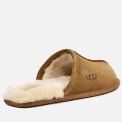 UGG Men's Scuff Suede Sheepskin Slippers - Chestnut -Ugg Shop 10713293 2704978540074141