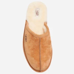 UGG Men's Scuff Suede Sheepskin Slippers - Chestnut -Ugg Shop 10713293 6004718858283105