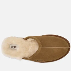 UGG Men's Scuff Suede Sheepskin Slippers - Chestnut -Ugg Shop 10713293 6384978540116495
