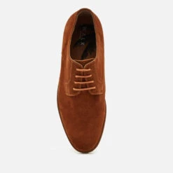 Walk London Men's Danny Suede Derby Shoes - Tan -Ugg Shop 12744118 5054848523627407
