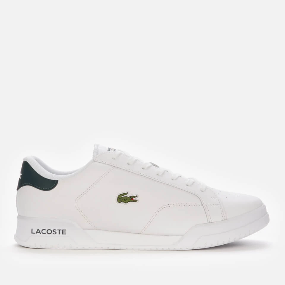 Lacoste Men's Twin Serve 0721 1 Leather Cupsole Trainers - White/Dark Green 3 Lacoste Men's Twin Serve 0721 1 Leather Cupsole Trainers - White/Dark Green
