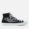 Vivienne Westwood Men's Plimsoll Canvas Hi-Top Trainers - Black