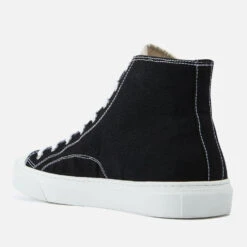 Vivienne Westwood Men's Plimsoll Canvas Hi-Top Trainers - Black -Ugg Shop 12953661 2024980441579642