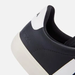 Veja Men's Campo Chrome Free Leather Trainers - Black/White -Ugg Shop 13123764 3635022702577509