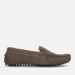Walk London Men's Rodney Suede Slippers - Grey