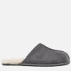 UGG Men's Scuff Suede/Sheepskin Slippers - Dark Grey -Ugg Shop 13152508 1064913497581342