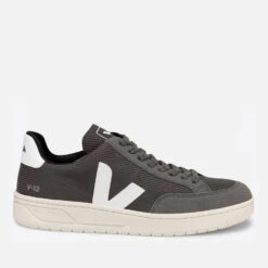Veja Men's V-12 B-Mesh Vegan Trainers - Grafite/White