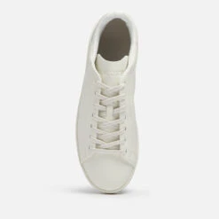 Lacoste Men's Court Zero 0722 1 Leather Court Cupsole Trainers - Off White/Off White -Ugg Shop 13528541 2074957289587368