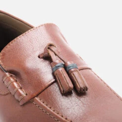 Walk London Men's West Tassel Leather Loafers - Tan -Ugg Shop 13629814 1114952709611973