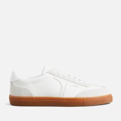 Ted Baker Robbert Leather And Suede Low Top Trainers