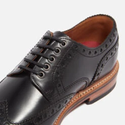 Grenson Men's Archie Leather Brogues - Black -Ugg Shop 13794723 1885022193820667