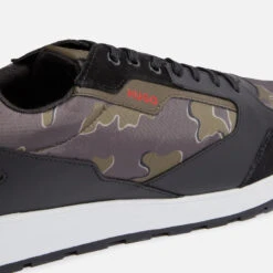 HUGO Icelin Camo Suede And Shell Trainers -Ugg Shop 13801997 6955003715135603