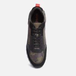 HUGO Icelin Camo Suede And Shell Trainers -Ugg Shop 13801997 9665003715082839