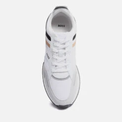 BOSS Men's Jonah Mesh And Faux Leather Trainers -Ugg Shop 13802027 4705003715531825