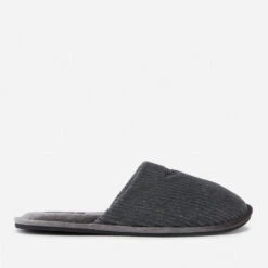 Emporio Armani Ribbed Chenille Slippers