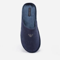 Emporio Armani Logo-Embroidered Chenille Slippers -Ugg Shop 13836078 8315003961912426
