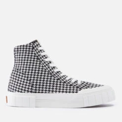 Good News Juice Cotton-Canvas Hi-Top Trainers