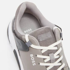 BOSS Men's Asher Suede, Leather And Mesh Trainers -Ugg Shop 14017916 2145026042496784