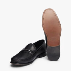 G.H. Bass & Co. Men's Panama Lincoln Horsebit Leather Penny Loafers -Ugg Shop 14197090 6175020095103722