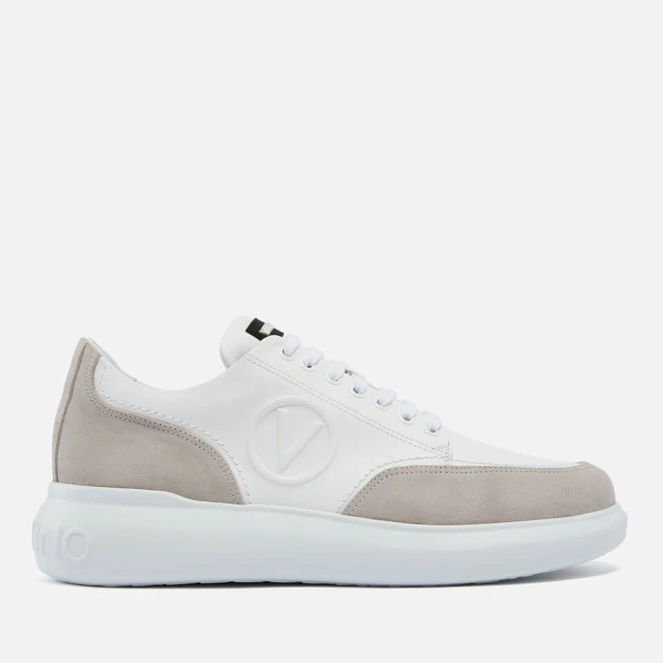 Valentino Men's Bounce Summer Leather And Suede Trainers 3 Valentino Men's Bounce Summer Leather And Suede Trainers